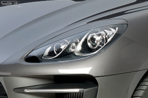 Koplampspoilers | geschikt voor Porsche Macan alle vanaf 2014 | ABS