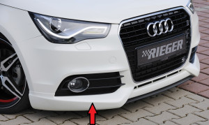 Rieger spoilerlip | geschikt voor Audi A1 8X | ABS