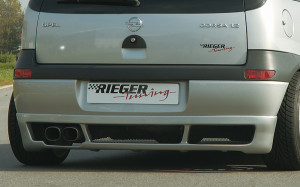 Rieger achteraanzetstuk | Corsa C: 09.00-05.03 (tot Facelift) - 3-drs., 5-drs. | stuk ongespoten abs | Rieger Tuning