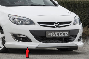 Rieger frontspoiler | Astra J: 10.12- (vanaf Facelift) - 5-drs., Sedan, Hatchback, Sports Tourer, Sedan | stuk ongespoten abs | Rieger Tuning