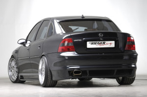 Rieger achteraanzetstuk | Vectra B: -07.98 (tot Facelift) - Sedan, Hatchback | stuk ongespoten abs | Rieger Tuning