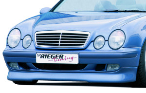 Rieger frontspoiler (Elegance) | CLK (W208) - Cabrio, Coupé | stuk ongespoten abs | Rieger Tuning