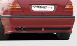 Rieger achteraanzetstuk | C-Klasse (W202): 00.93-06.97 (tot model 97) - Sedan, T-model | stuk ongespoten abs | Rieger Tuning