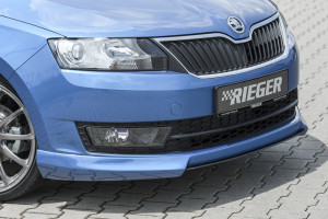 Rieger frontspoiler | Rapid (NH): 07.12-04.17 (tot Facelift), 05.17- (vanaf Facelift) - Spaceback, Sedan | stuk ongespoten abs | Rieger Tuning