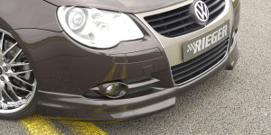 Rieger frontspoiler | Eos (1F): 04.06.-11.10 (tot Facelift) - Cabrio | stuk ongespoten abs | Rieger Tuning