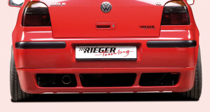 Rieger achteraanzetstuk | Golf 4: 10.97-03 - Cabrio | stuk ongespoten abs | Rieger Tuning