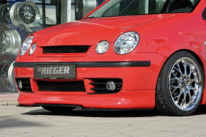 Rieger frontspoiler | Polo 5 (9N): 10.01-03 - 3-drs., 5-drs. | stuk ongespoten abs | Rieger Tuning