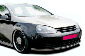 Grill | geschikt voor Volkswagen | Golf 03-08 3d hat. / Golf 03-08 5d hat. / Golf Variant 07-09 5d sta. | zwart ABS Kunststof