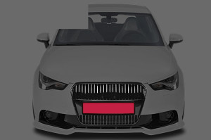 Grill | geschikt voor Audi | A1 10-15 3d hat. / A1 15- 3d hat. / A1 Sportback 12-15 5d hat. / A1 Sportback 15- 5d hat. | zwart GVK