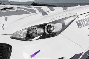 Koplampspoilers | geschikt voor Kia | Sportage 16- 5d suv. | ABS Kunststof