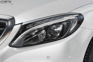 Koplampspoilers | geschikt voor Mercedes-Benz | C-klasse 14- 4d sed. W205 / C-klasse Cabriolet 16- 2d cab. | ABS Kunststof