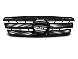Grill | geschikt voor Mercedes-Benz | M-klasse 01-05 5d suv. W163 / M-klasse 98-01 5d suv. W163 | AMG-Style | ABS Kunststof zwart Mat