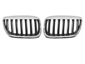 Nieren | BMW | X5 03-07 5d suv. E53 | ABS Kunststof chroom en zwart