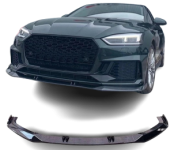 Frontspoiler | geschikt voor Audi | A5 Cabriolet 17- 2d cab. / A5 Coupé 16- 2d cou. / A5 Sportback 17- 5d hat. | RS5-Look | 3-delig