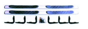 Running boards | Volkswagen | Amarok Dubbele Cabine 11-16 4d pic. | Treeplanken set
