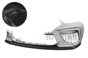 Cup Spoilerzwaard | geschikt voor BMW | 8-serie Cabrio M8 19- 2d cab. F91 / 8-serie Coupé M8 18- 2d cou. F92 / 8-serie Gran Coupé M8 19- 2d cou. F93 | ABS-kunststof | Glanzend zwart