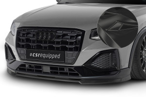 Cup Spoilerzwaard | geschikt voor Audi | Q2 20- 5d suv. | type GA | facelift | ABS-kunststof | Glanzend zwart