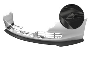 Cup Spoilerzwaard | geschikt voor Porsche | Boxster 96-02 2d cab. | type 986 | ABS-kunststof | Glanzend zwart