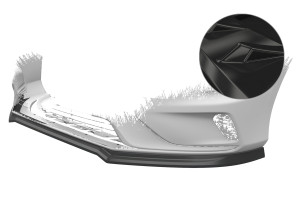 Cup Spoilerzwaard | geschikt voor Volvo | V40 12-16 5d hat. / V40 16-20 5d hat. | R-Design | ABS-kunststof | Glanzend zwart