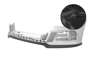 Cup Spoilerzwaard | geschikt voor Audi | A3 Cabriolet S-Line 16-20 / A3 Limousine S-Line 16-20 / S3 Cabriolet 16-20 / S3 Limousine 16-20 4d sed. | type 8V | ABS-kunststof | Glanzend zwart