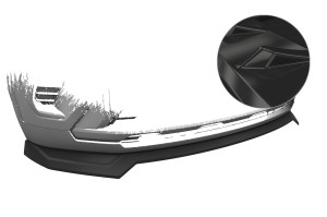 Cup Spoilerzwaard | Opel | Crossland 20- 5d suv. | facelift | ABS-kunststof | Glanzend zwart