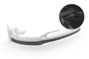 Cup Spoilerzwaard | geschikt voor Mercedes-Benz | EQA 21- 5d suv. | Progressive / Electric Art | H243 | ABS-kunststof | Glanzend zwart