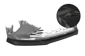 Cup Spoilerzwaard | geschikt voor Volkswagen | Taigo 21- 5d hat. | type CS | ABS-kunststof | Glanzend zwart