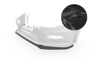 Cup Spoilerzwaard | geschikt voor Volkswagen | Polo 14-17 3d hat. / Polo 14-17 5d hat. | GTI | type 6C | facelift | ABS-kunststof | Glanzend zwart