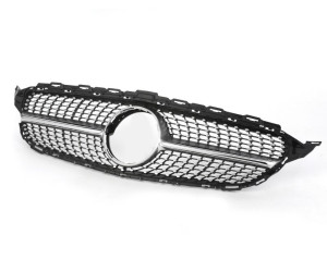 Grill | Mercedes-Benz | C-klasse Sedan 14-18 W205 / Cabriolet 16-18 A205 / Coupé 15-18 C205 / Estate 14-18 S205 | pre-facelift | Diamond grill | USED