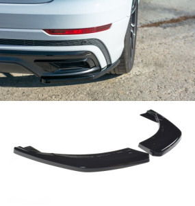 Diffuser Side Splitter | Audi | Q8 18- 5d suv | SQ8 & Q8 S-Line | glanzend zwart
