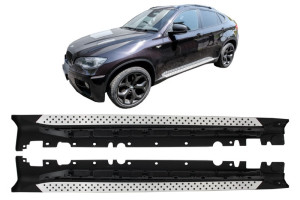Running boards | geschikt voor BMW | X6 2008-2012 5d suv E71 / X6 2012-2014 5d suv E71 LCI | OEM-Look | Treeplanken | 01