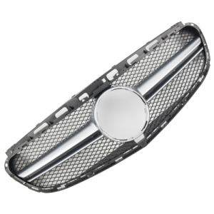 Grill | geschikt voor Mercedes-Benz E-Klasse W212 Sedan / S212 Estate Avantgarde 2013-2016 | E63 AMG - Look | stuk abs | | zilverzwart