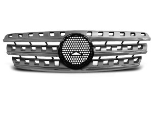 Grill | geschikt voor Mercedes-Benz | M-klasse 98-01 5d suv. W163 / M-klasse 01-05 5d suv. W163 | W164 AMG-Look | ABS Kunststof | chroom en zilver