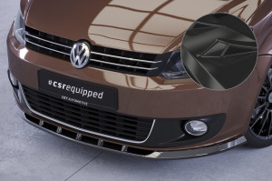 Cup Spoilerzwaard | geschikt voor Volkswagen | Touran 10-15 5d mpv. | type 1T | tweede facelift | ABS-kunststof | zwart Glanzend
