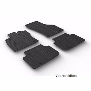 Rubber mattenset | Fiat Punto Van 1999- & 2003- (T profiel 2-delig) | Gledring