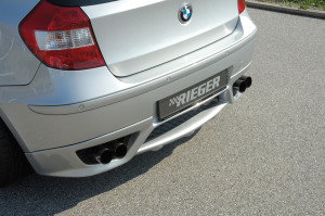 Rieger einddemper li/re Type 16 BMW 1-serie E87 | 1er E87 (187 / 1K2/1K4) - 4-drs.- Diesel | stuk rvs | Rieger Tuning