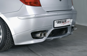 Rieger einddemper, li./re., Type 11, BMW 1 E87 | 1er E87 (187 / 1K2/1K4) - 4-drs.- Diesel | stuk rvs | Rieger Tuning