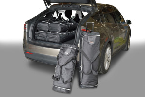 Reistassen Car Bags geschikt voor Tesla Model X 16-21 5d suv | Zwart | Nylon, Polyester