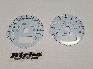 Tellerplaten | Mini One 1.6>1.6 Cooper 2001-2004 R-GG Cockpit | Witte tellerplaten | Birba Racing