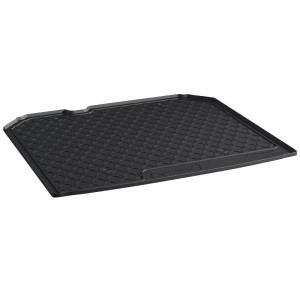 Rubber kofferbakmat | geschikt voor Audi | Q3 11-15 5d suv. / Q3 15-18 5d suv. | hoge laadvloer + bagageruimtepakket incl. net | zwart | Gledring