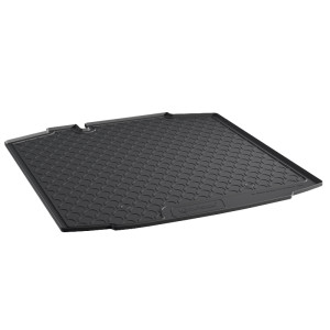 Rubber kofferbakmat | geschikt voor Seat / Skoda | Rapid 13-17 5d hat. / Toledo 13- 5d hat. | lage laadvloer | zwart | Gledring