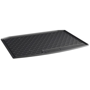 Rubber kofferbakmat | Skoda | Karoq 18- 5d suv. | 4WD | lage laadvloer | zwart | Gledring