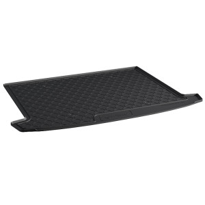 Rubber kofferbakmat | geschikt voor Renault | Clio Estate 13-16 5d sta. / Clio Estate 16-20 5d sta. | hoge laadvloer | zwart | Gledring