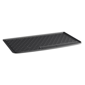 Rubber kofferbakmat | Fiat | 500L 17-19 5d mpv. | facelift | lage laadvloer | zwart | Gledring