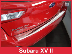 Achterbumperbeschermer | geschikt voor Subaru | XV 17- 5d suv. | RVS rvs zilver