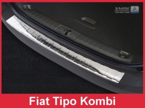 Achterbumperbeschermer | Fiat | Tipo Stationwagon 17- 5d sta. | RVS rvs zilver