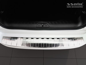 Achterbumperbeschermer | Fiat | 500L 17- 5d mpv. | RVS rvs zilver Zijdeglans Special Edition