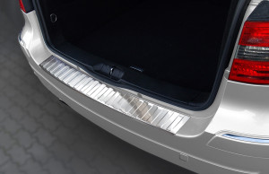 Achterbumperbeschermer | geschikt voor Mercedes-Benz | B-klasse 05-08 5d mpv. | W245 | NEW DESIGN | RVS rvs zilver