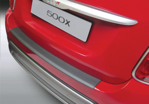 Achterbumper Beschermer | Fiat 500X 2015- | ABS Kunststof | zwart