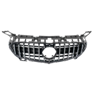 Grill | geschikt voor Mercedes-Benz | AMG GT 2014-2017 2d coupé | C190 / R190 | pre-facelift | PANAMERICANA AMG-Look | zwart/chroom | 01
